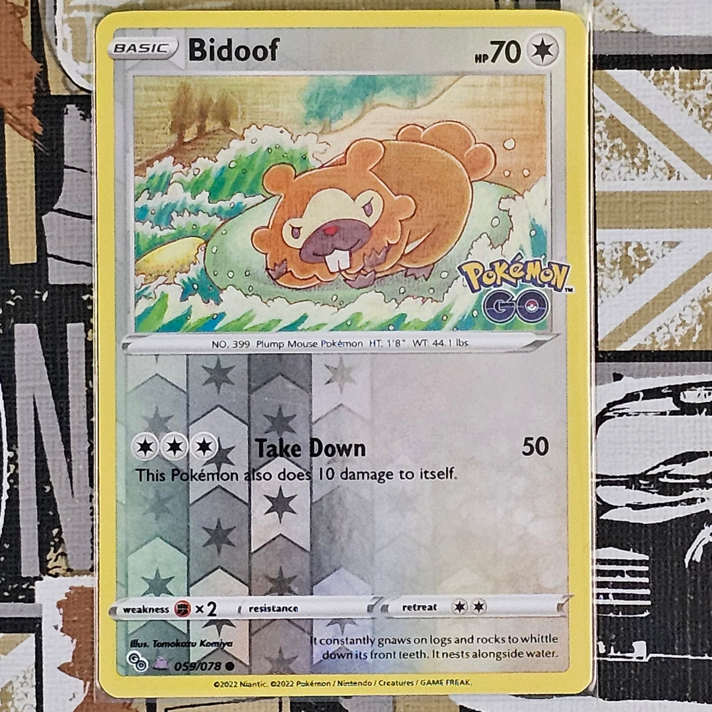 Ditto Bidoof 059/078 Peelable Ditto