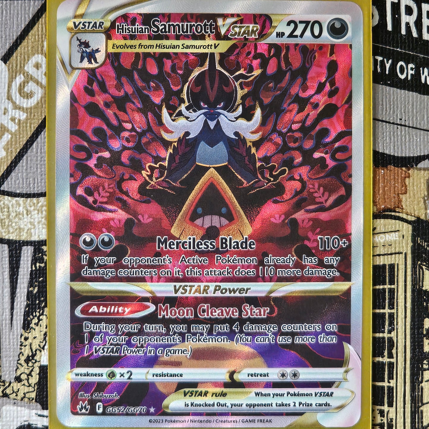 Hisuian Samurott VStar GG52/GG70 Ultra Rare