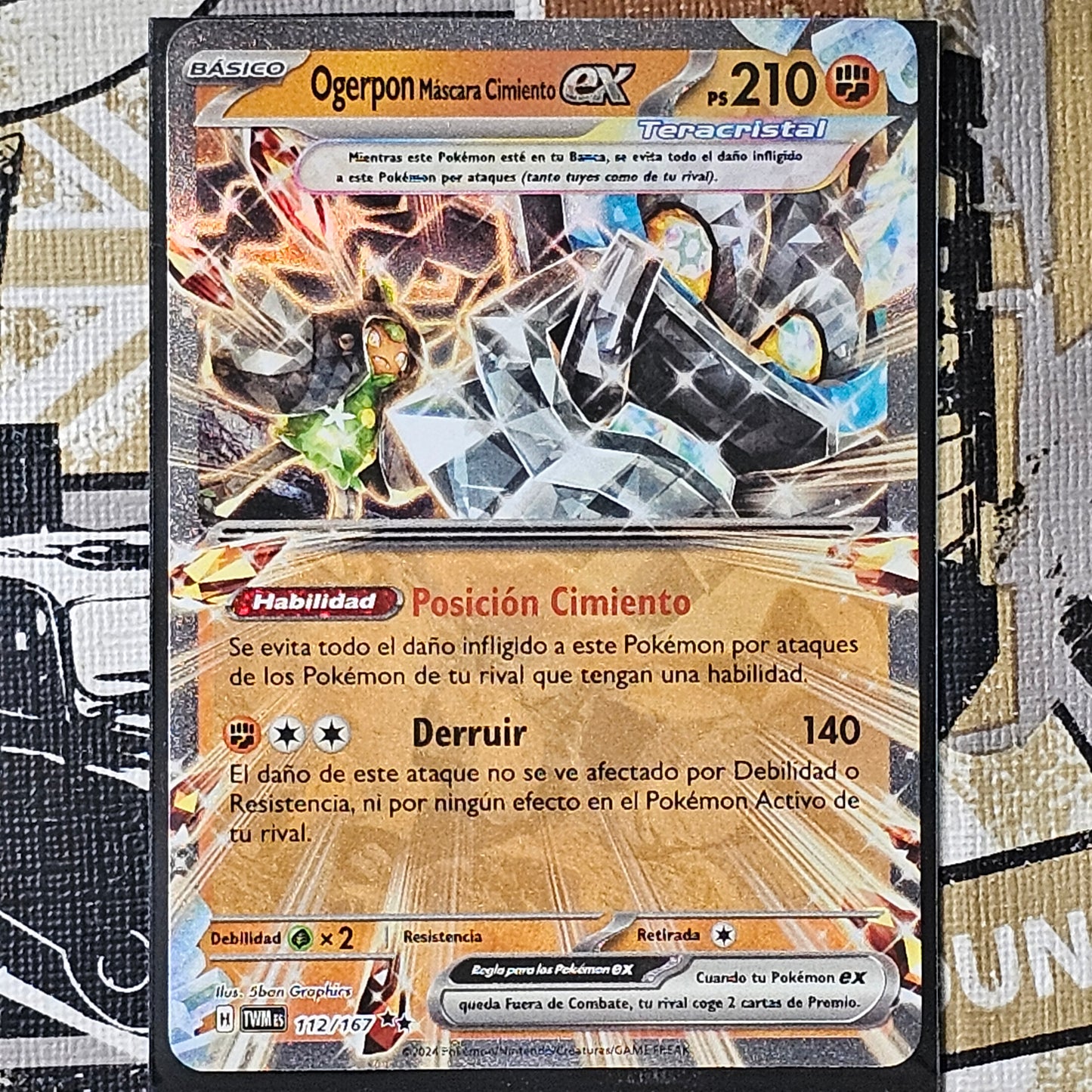Cornerstone Mask Ogerpon ex 112/167 Double Rare