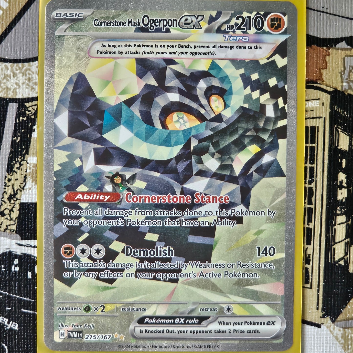 Cornerstone Mask Ogerpon ex 215/167 Special Illustration Rare