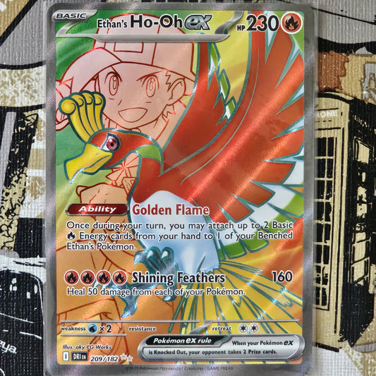 Ethan's Ho-Oh ex 209/182 Ultra Rare