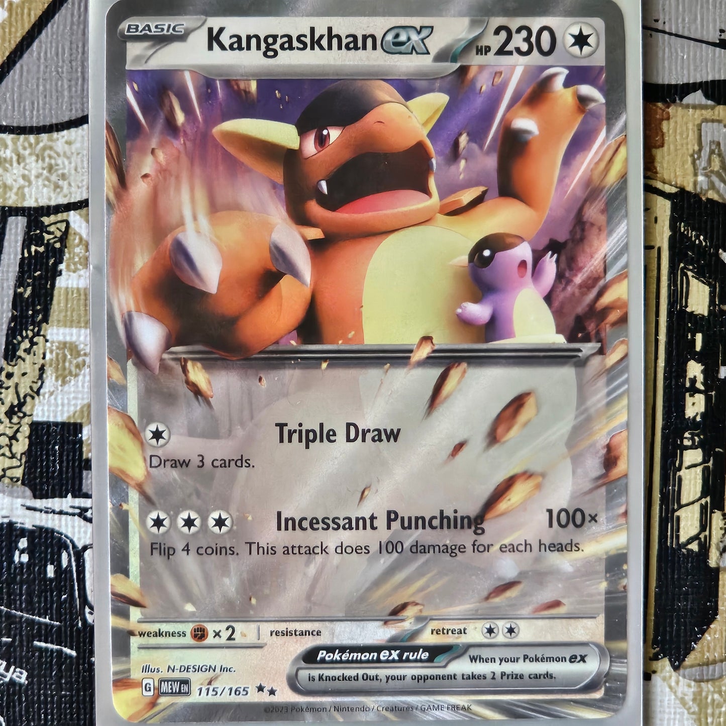Kangaskhan ex 115/165 Double Rare