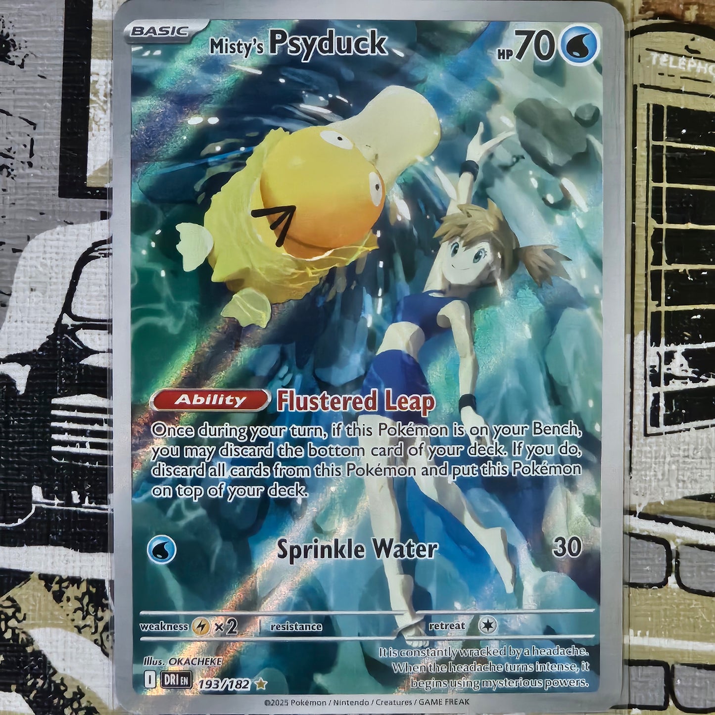Misty's Psyduck 193/182 Illustration Rare