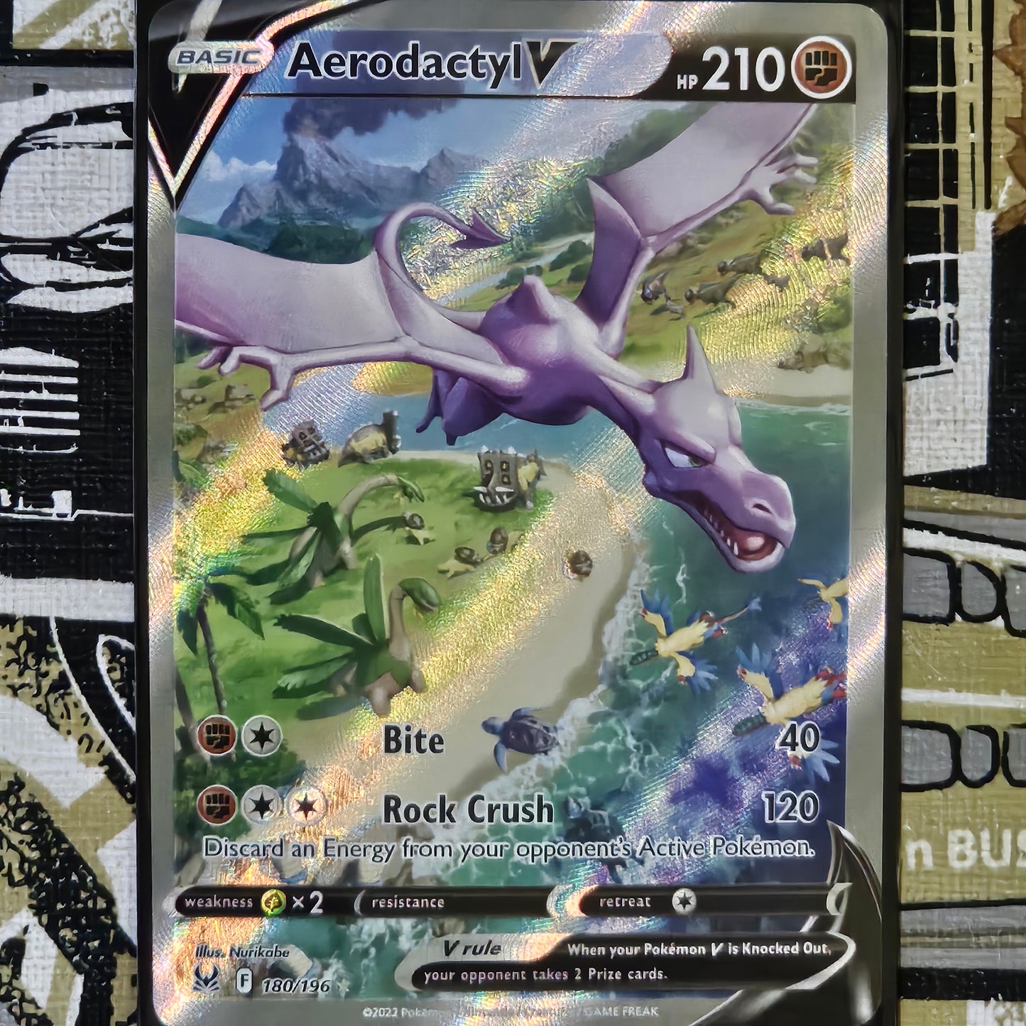 Aerodactyl V 180/196 Alternate Full Art