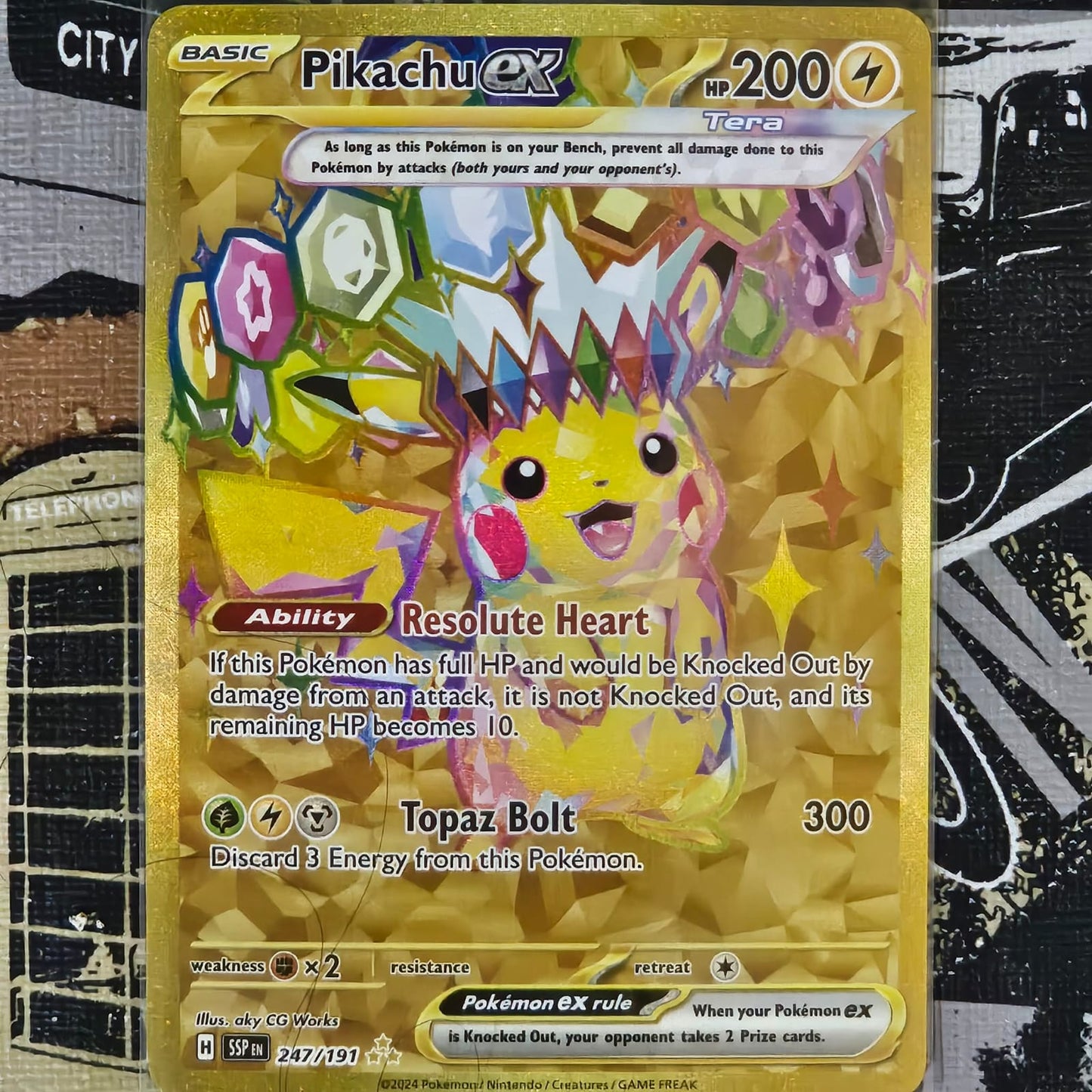 Pikachu ex 247/191 Hyper Rare