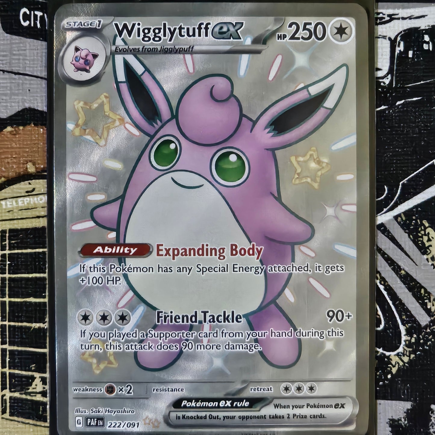 Wigglytuff ex 222/091 Shiny Ultra Rare