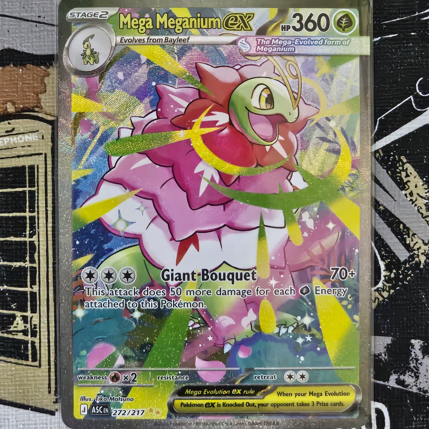 Mega Meganium ex 272/217 Special Illustration Rare