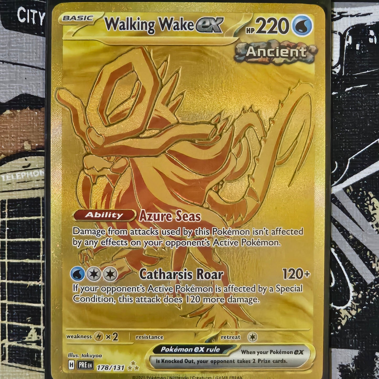 Walking Wake ex 178/131 Hyper Rare