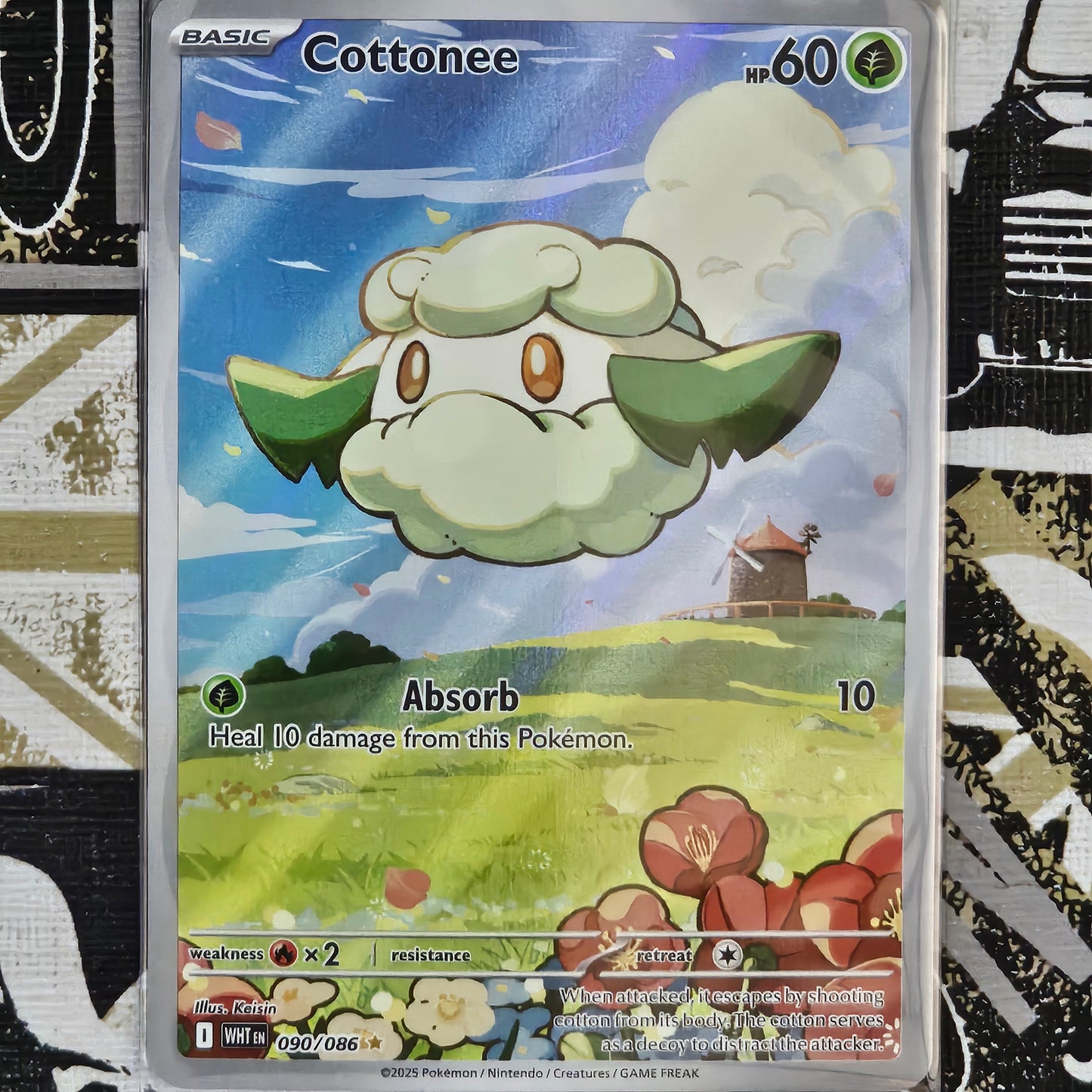 Cottonee 090/086 Illustration Rare