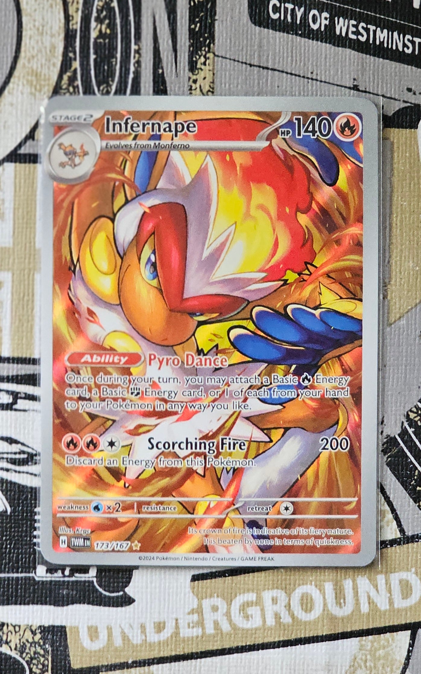 Infernape 173/167 Illustration Rare