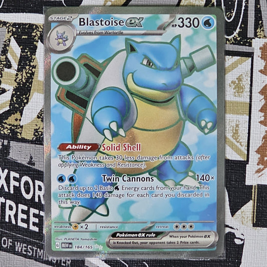 Blastoise ex 184/165 Ultra Rare