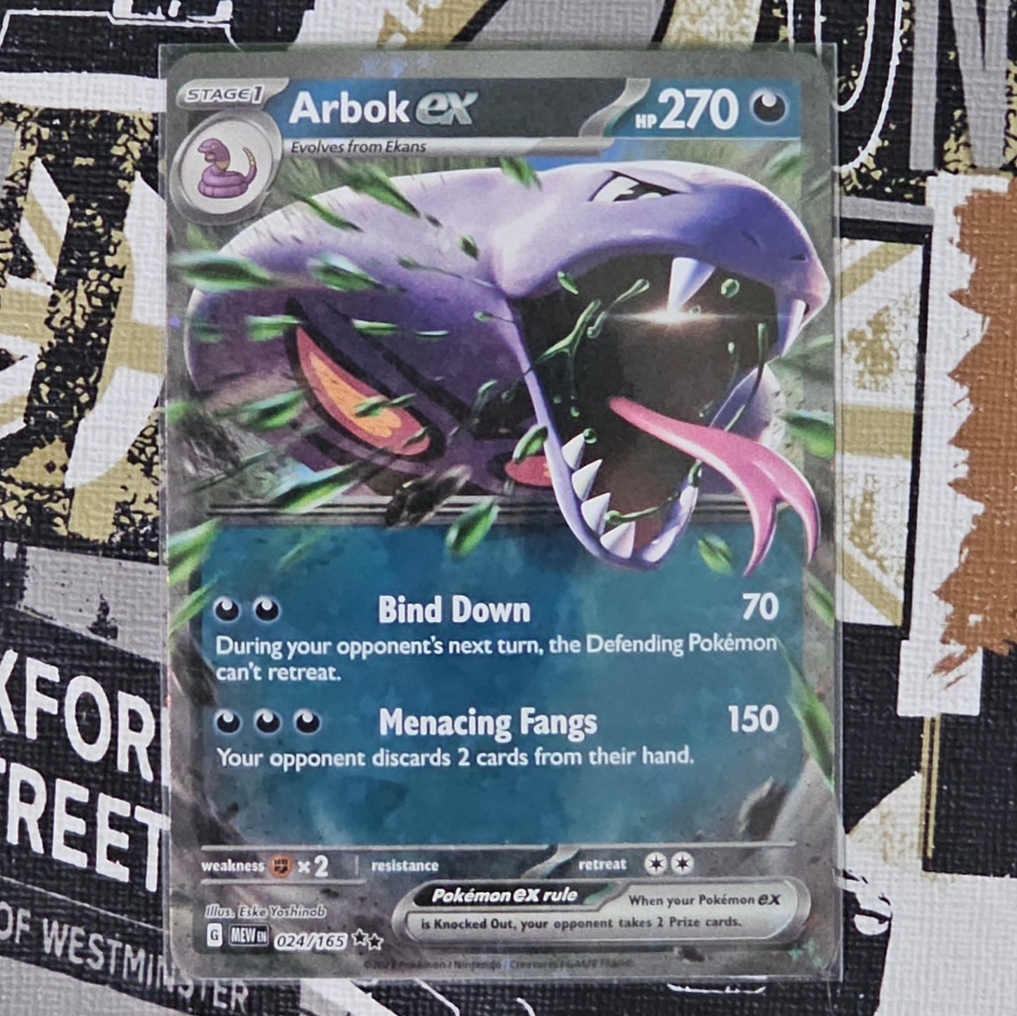 Arbok ex 024/165 Double Rare