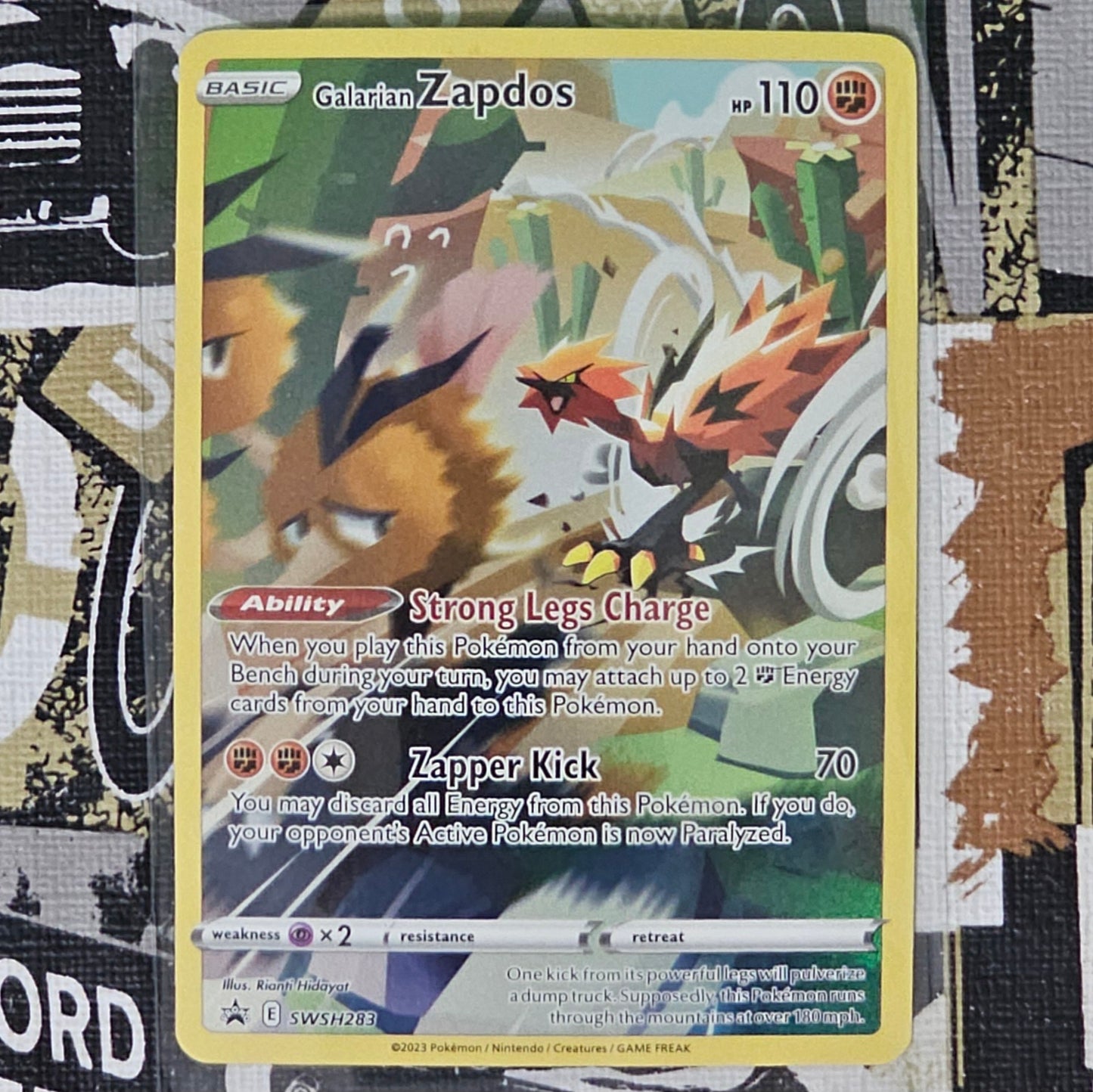 Galarian Zapdos SWSH283 Promo