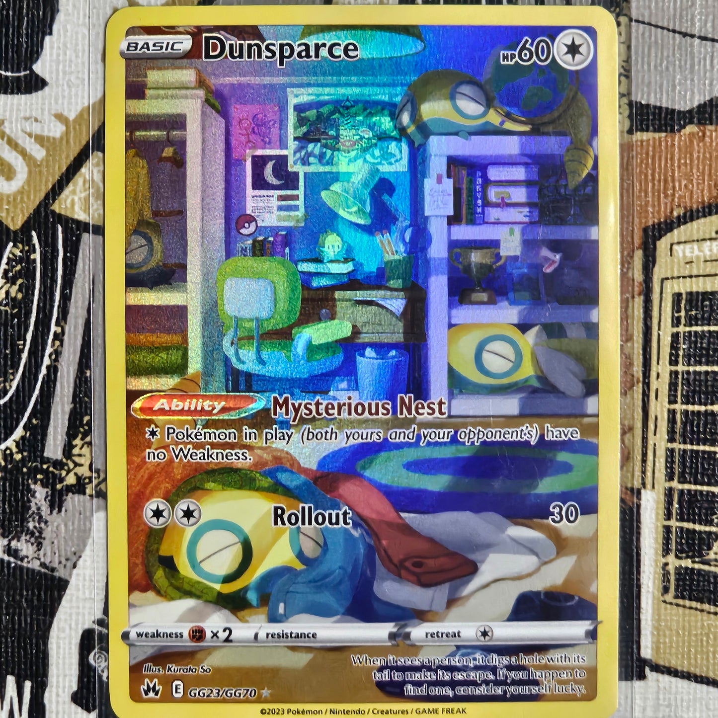 Dunsparce GG23/GG70 Holo Rare