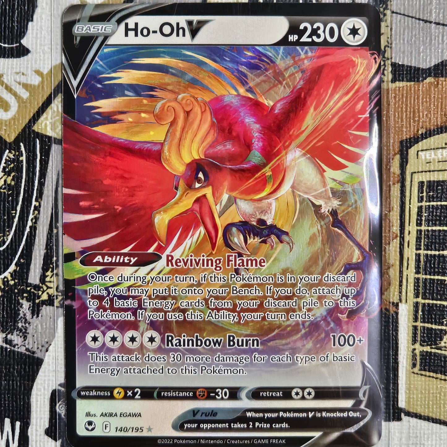 Ho-Oh V 140/195 Ultra Rare