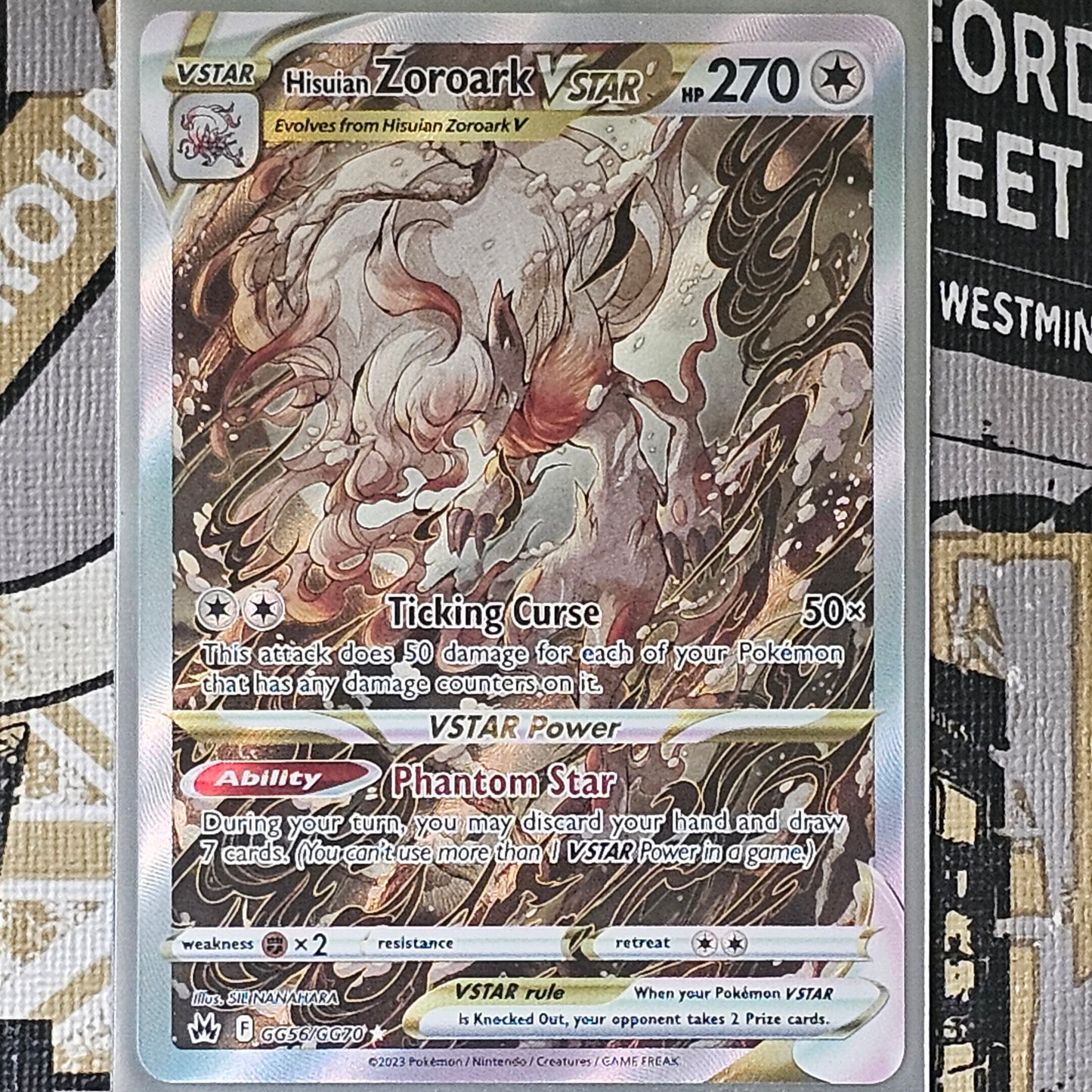 Hisuian Zoroark VStar GG56/GG70 Ultra Rare