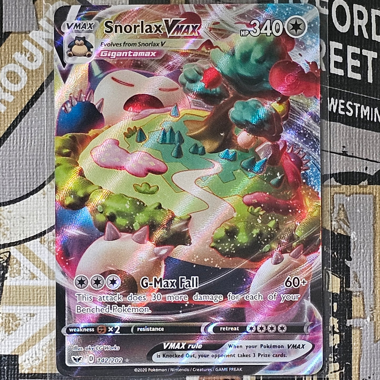 Snorlax VMax 142/202 Ultra Rare
