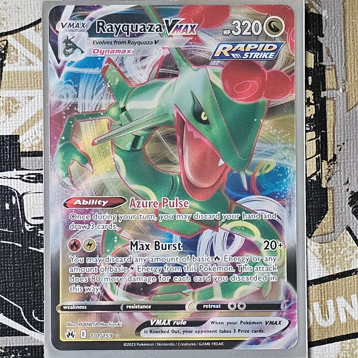 Rayquaza VMax 101/159 Ultra Rare