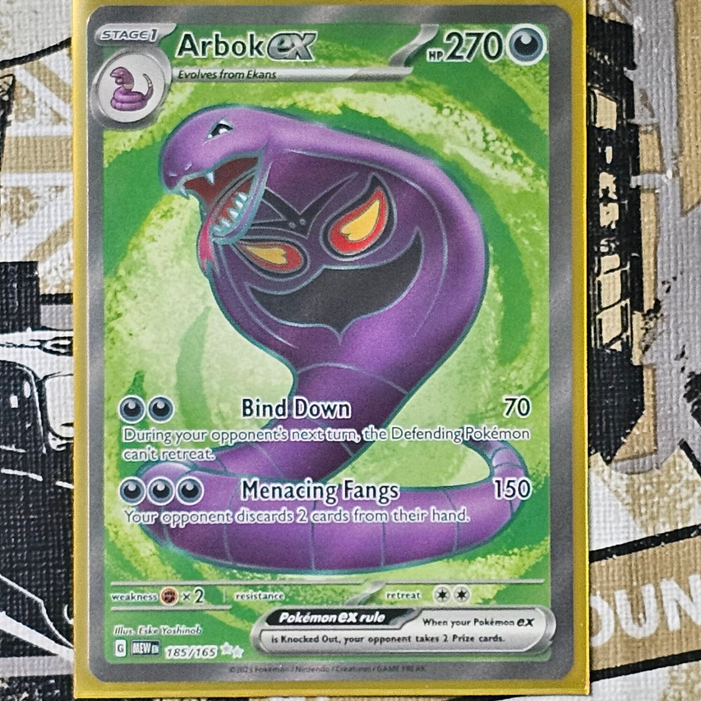Arbok ex 185/165 Ultra Rare