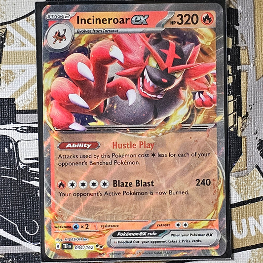 Incineroar ex 034/162 Double Rare
