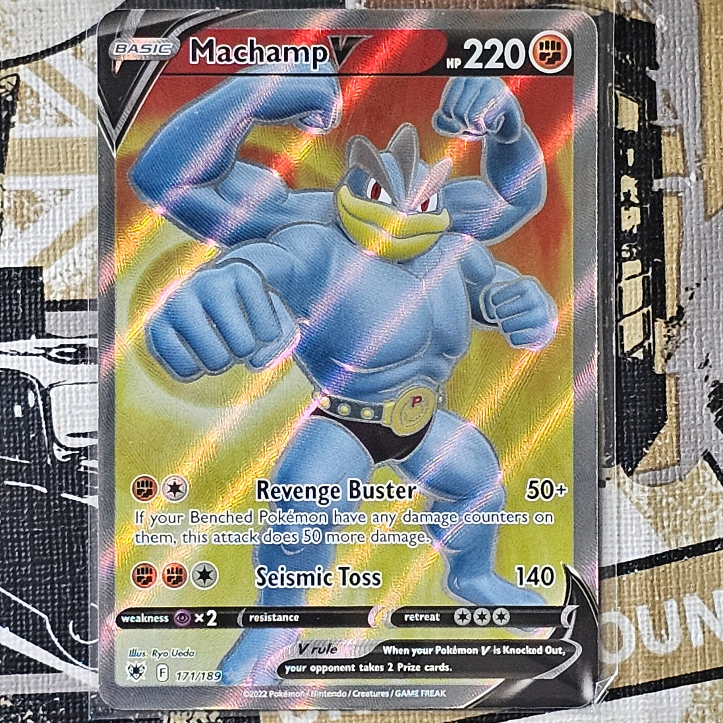 Machamp V (Full Art) 171/189 Ultra Rare