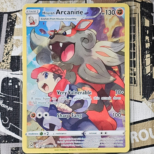 Hisuian Arcanine TG08/TG30 Ultra Rare