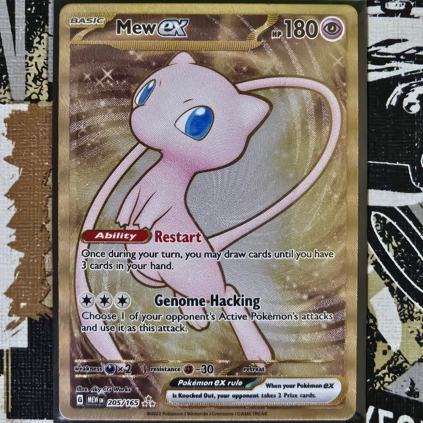 Mew ex 205/165 (Metal Card)