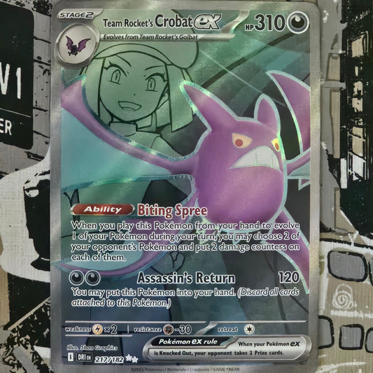 Team Rocket's Crobat ex 217/182 Ultra Rare
