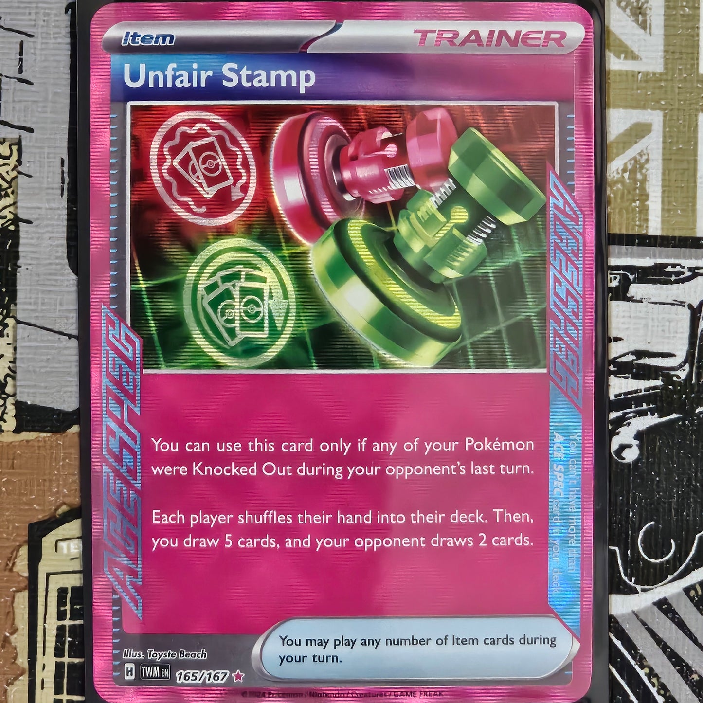 Unfair Stamp 165/167 ACE SPEC Rare