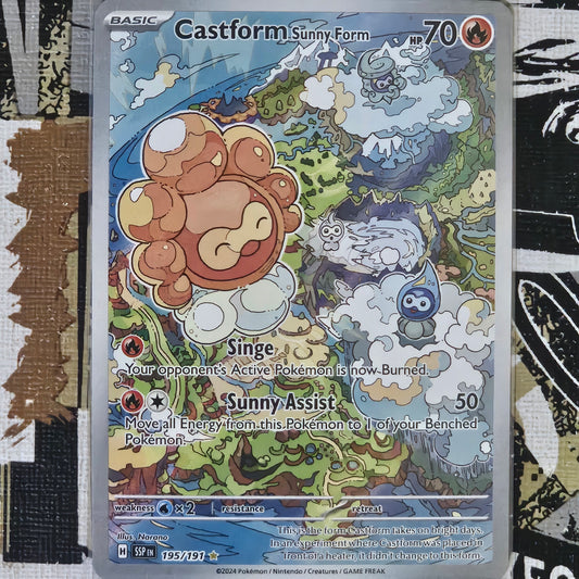 Castform Sunny Form 195/191 Illustration Rare
