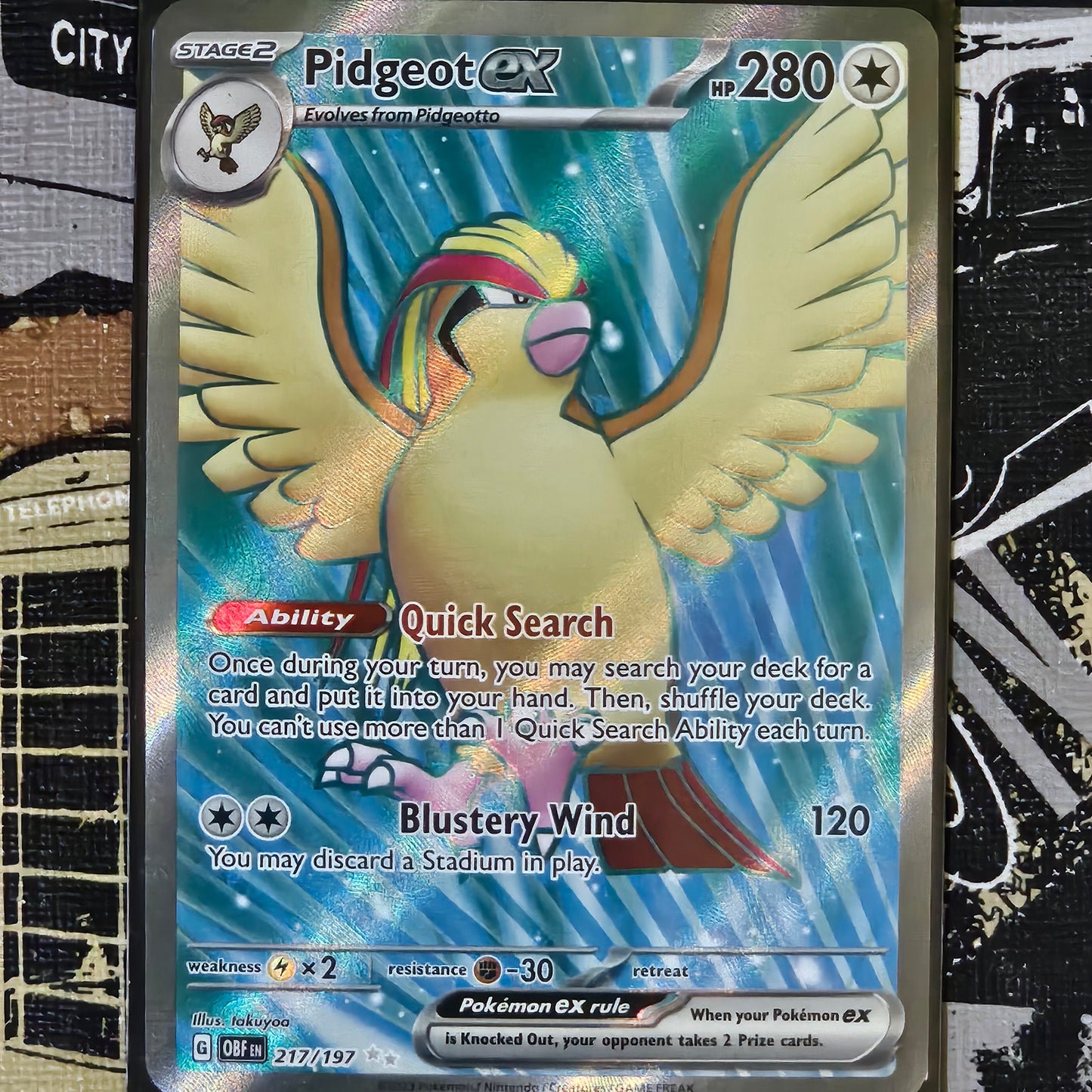 Pidgeot ex 217/197 Ultra Rare
