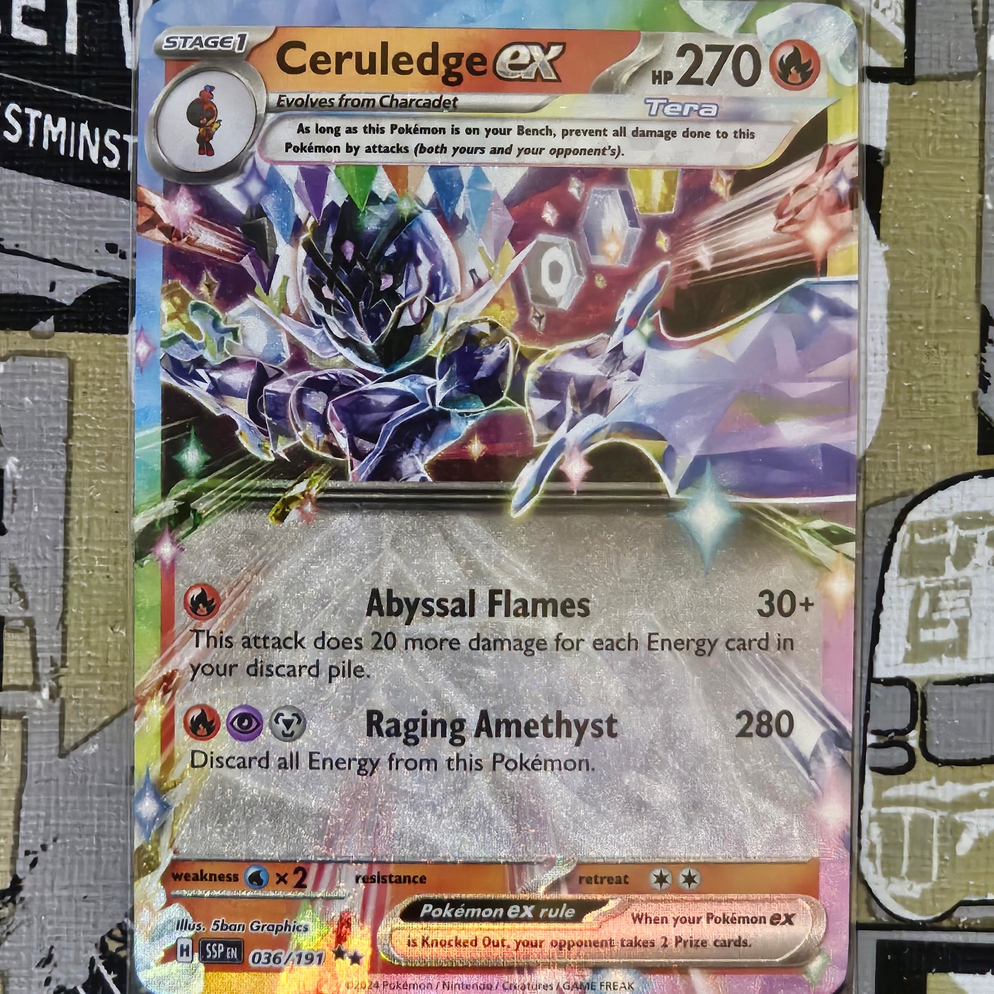 Ceruledge ex 036/191 Double Rare