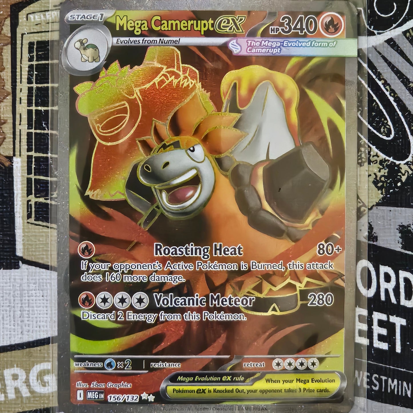 Mega Camerupt ex 156/132 Ultra Rare