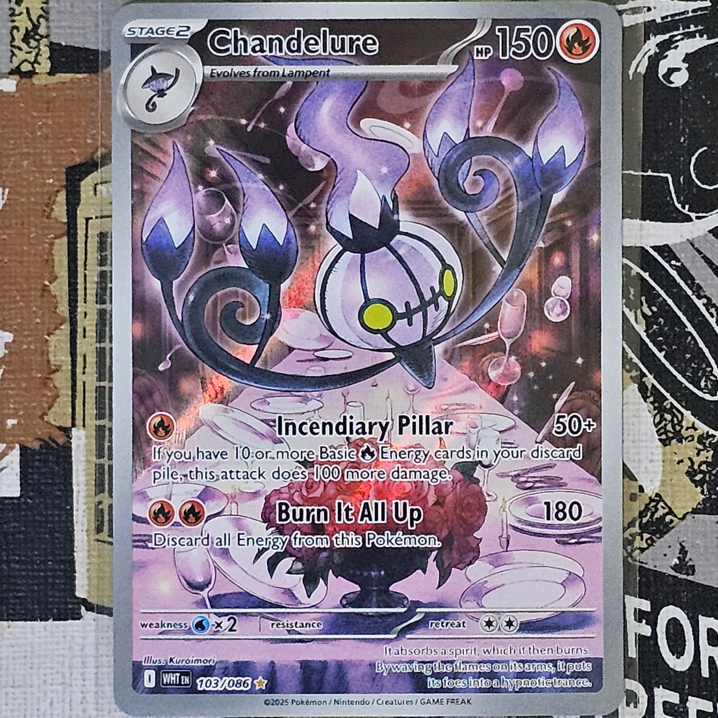 Chandelure 103/086 Illustration Rare