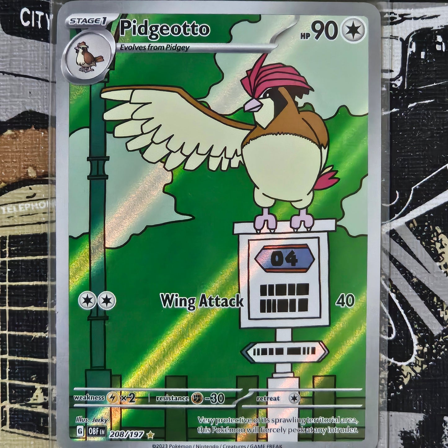 Pidgeotto 208/197 Illustration Rare