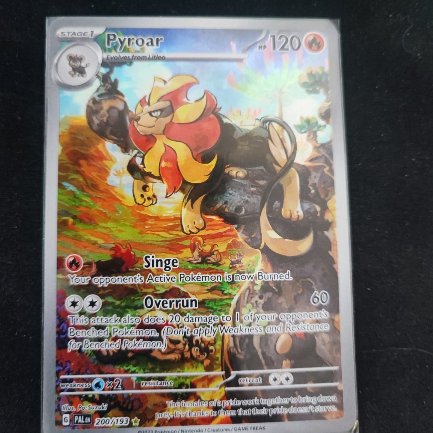 Pyroar 200/193 Illustration Rare