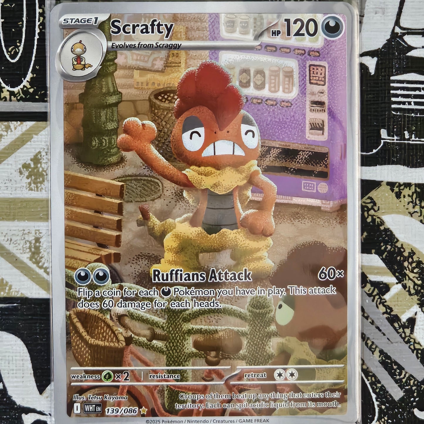 Scrafty 139/086 Illustration Rare
