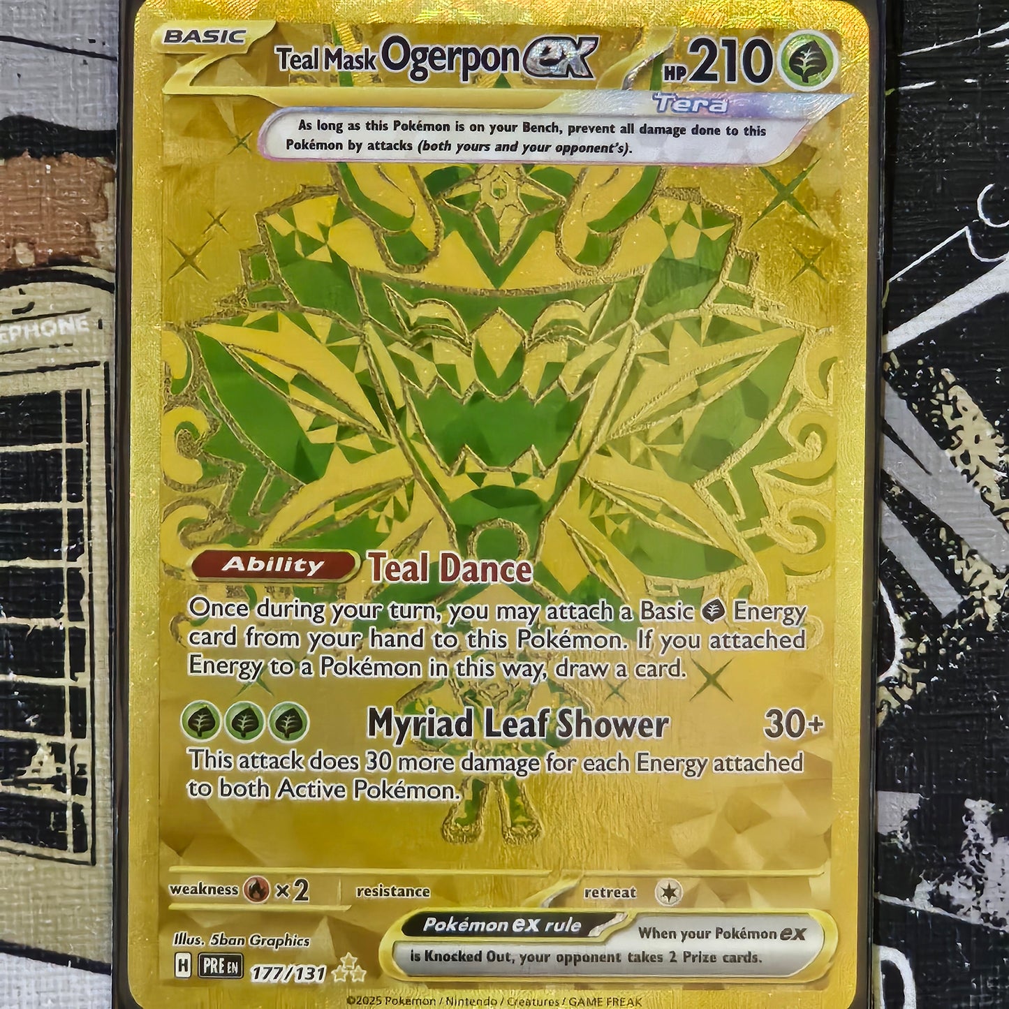 Teal Mask Ogerpon ex 177/131 Hyper Rare