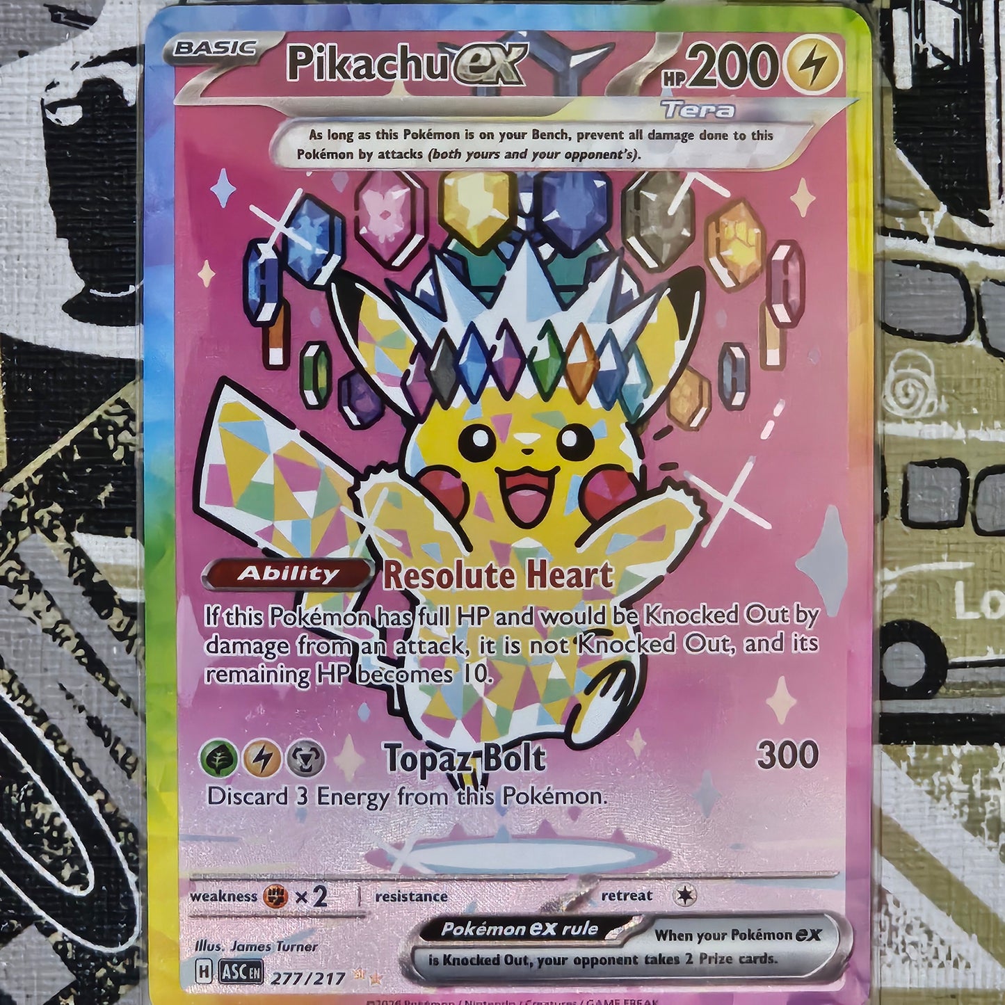 Pikachu ex 277/217 Special Illustration Rare