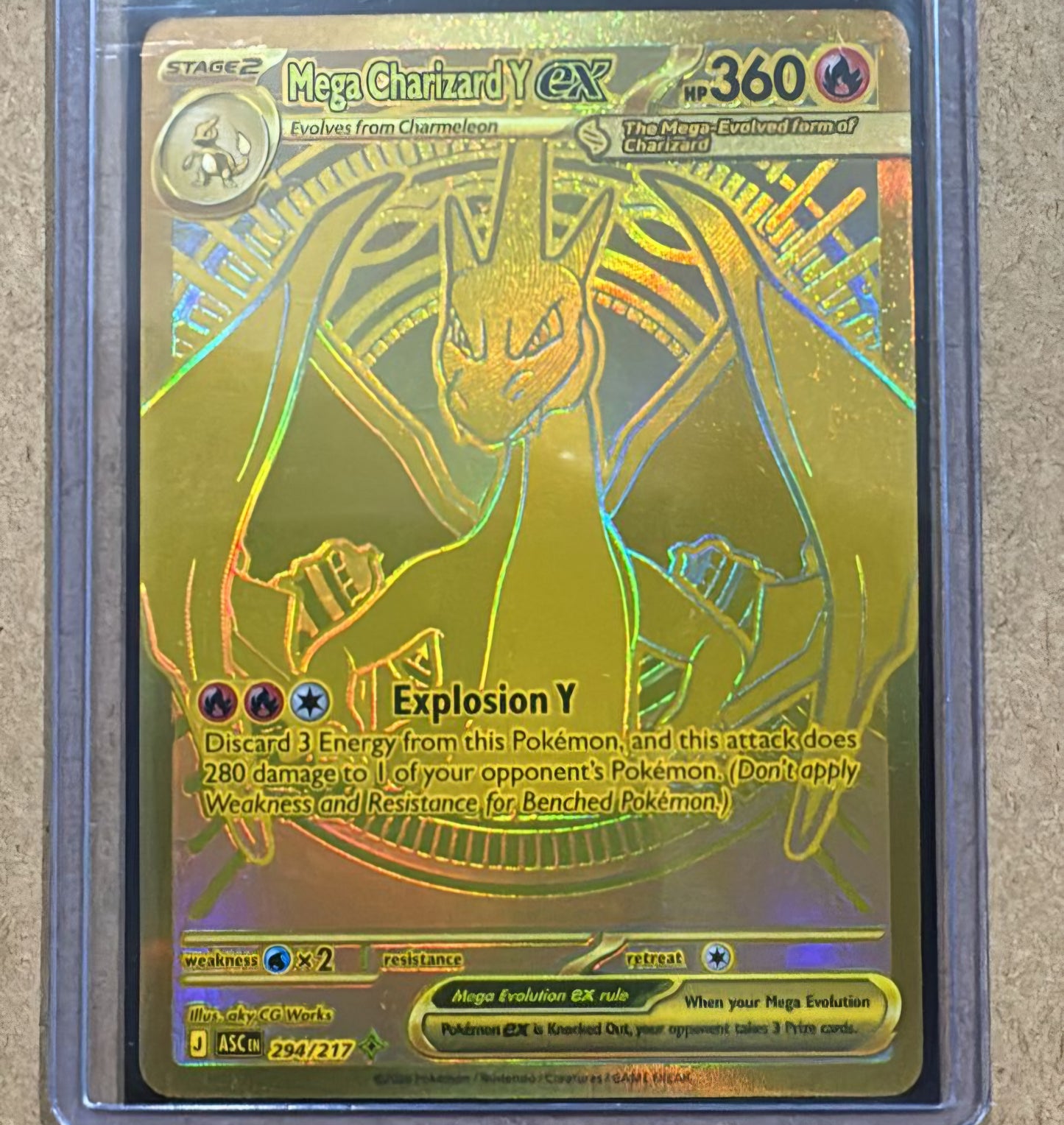 Mega Charizard Y ex 294/217 Mega Hyper Rare