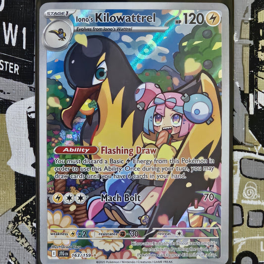 Iono's Kilowattrel 163/159 Illustration Rare