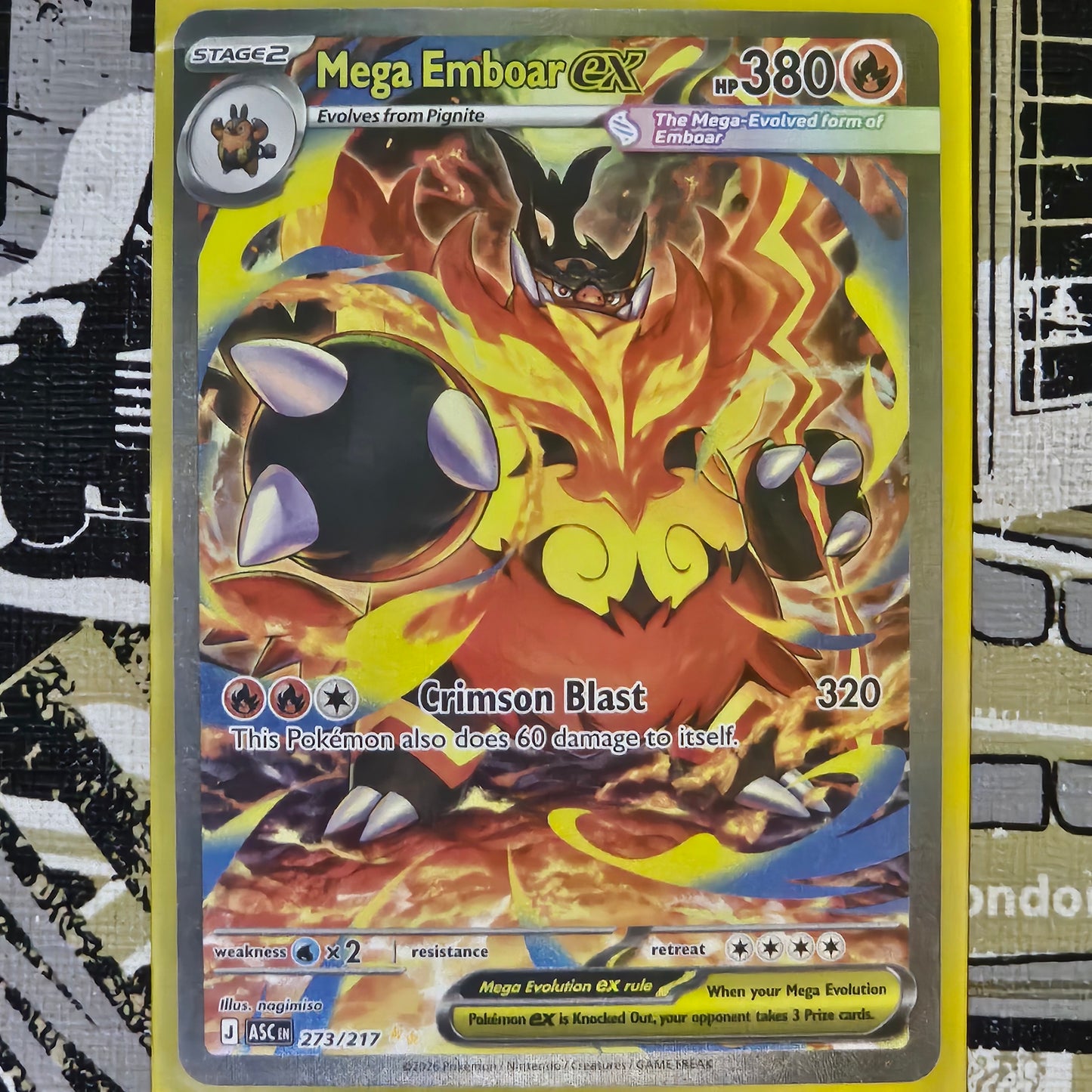 Mega Emboar ex 273/217 Special Illustration Rare