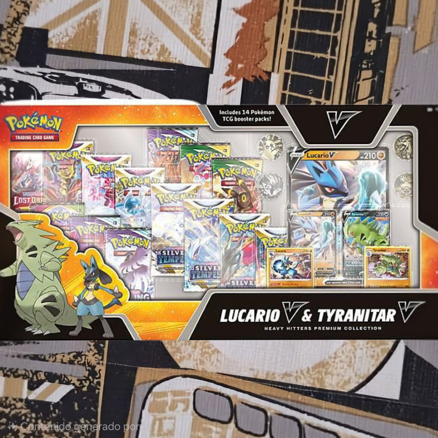 Lucario V & Tyranitar V Heavy Hitters Premium Collection