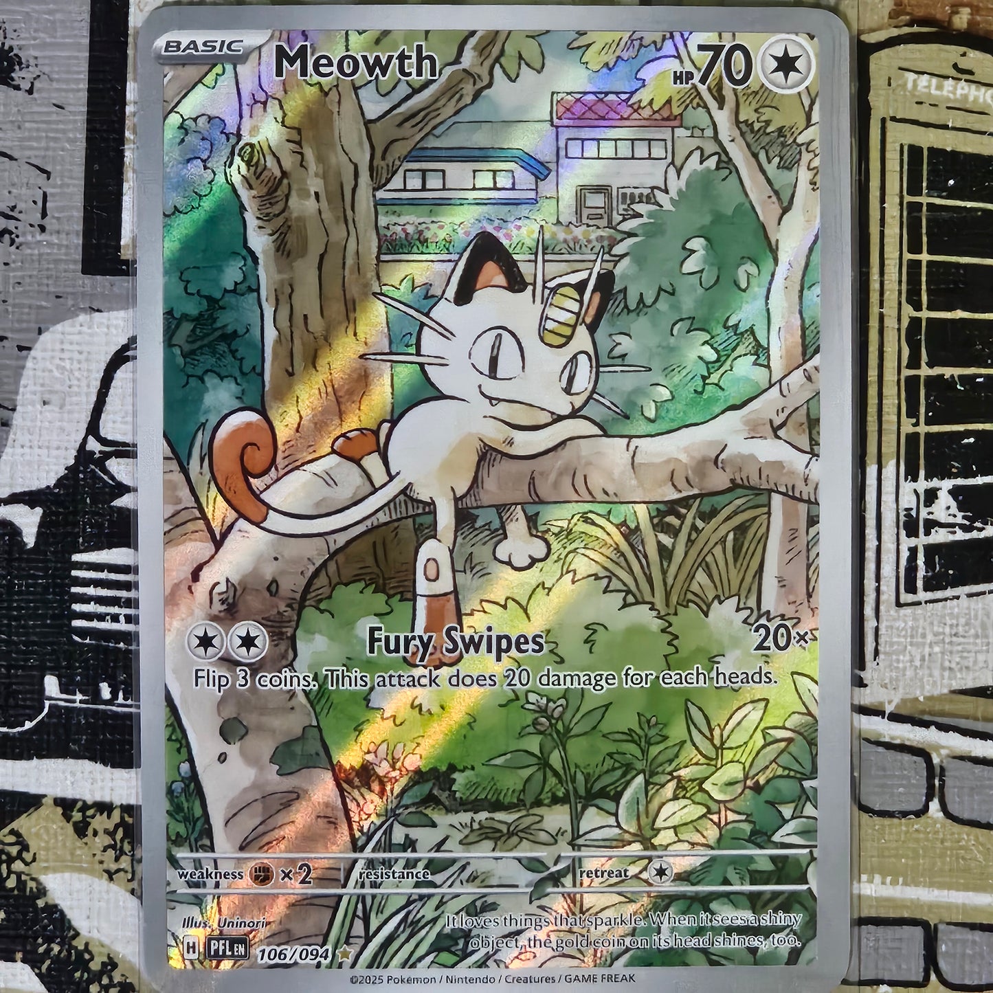 Meowth 106/094 Illustration Rare