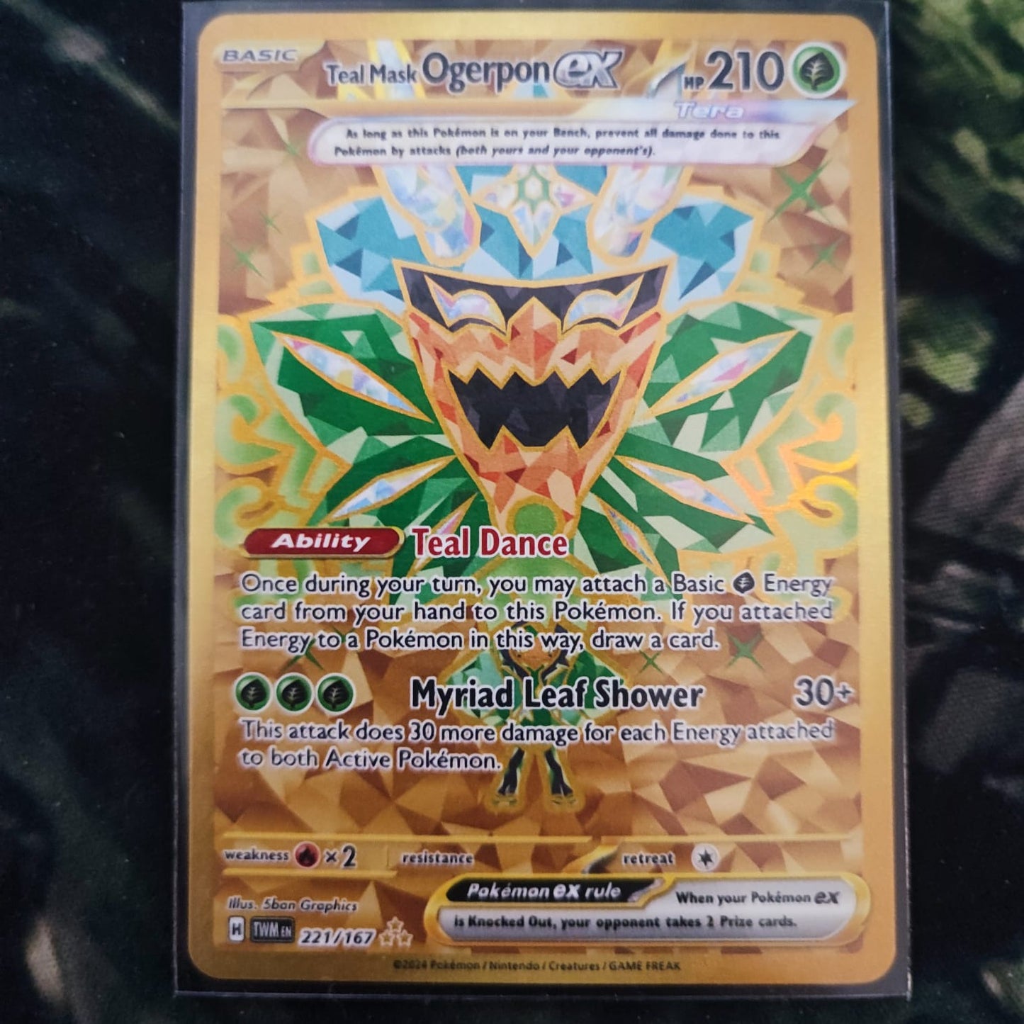 Teal Mask Ogerpon ex 221/167 Hyper Rare