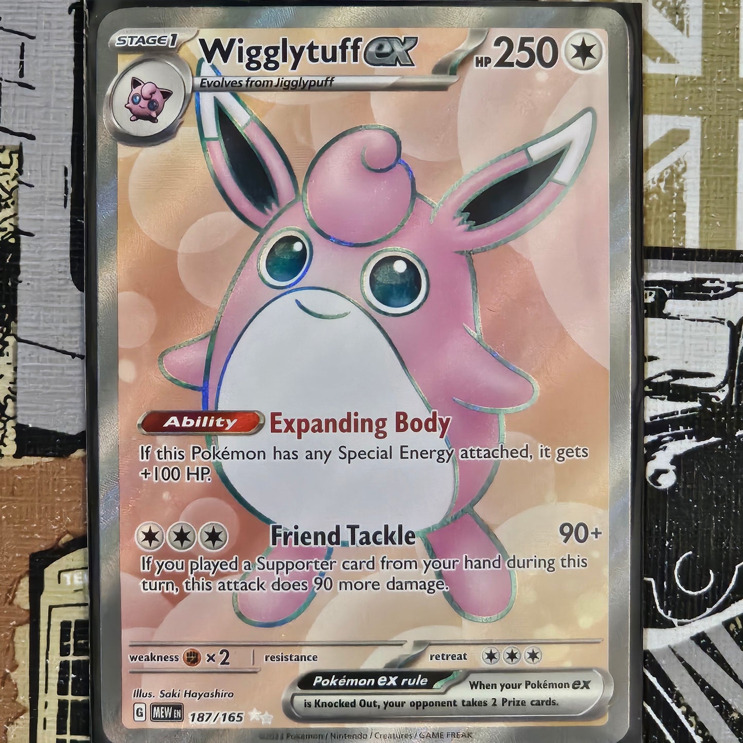 Wigglytuff ex 187/165 Ultra Rare